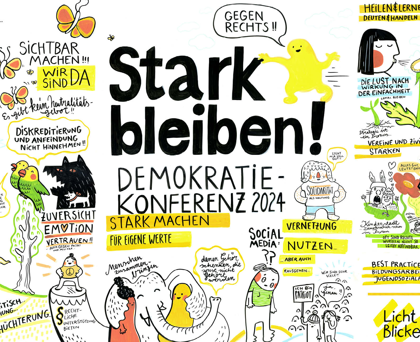 Stark bleiben gegen Rechts. Demokratiekonferenz 2024