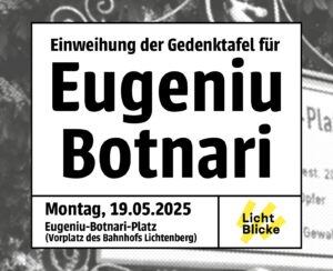 Einweihung der Gedenktafel für Eugeniu Botnari